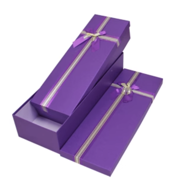 深紫色长方形礼盒